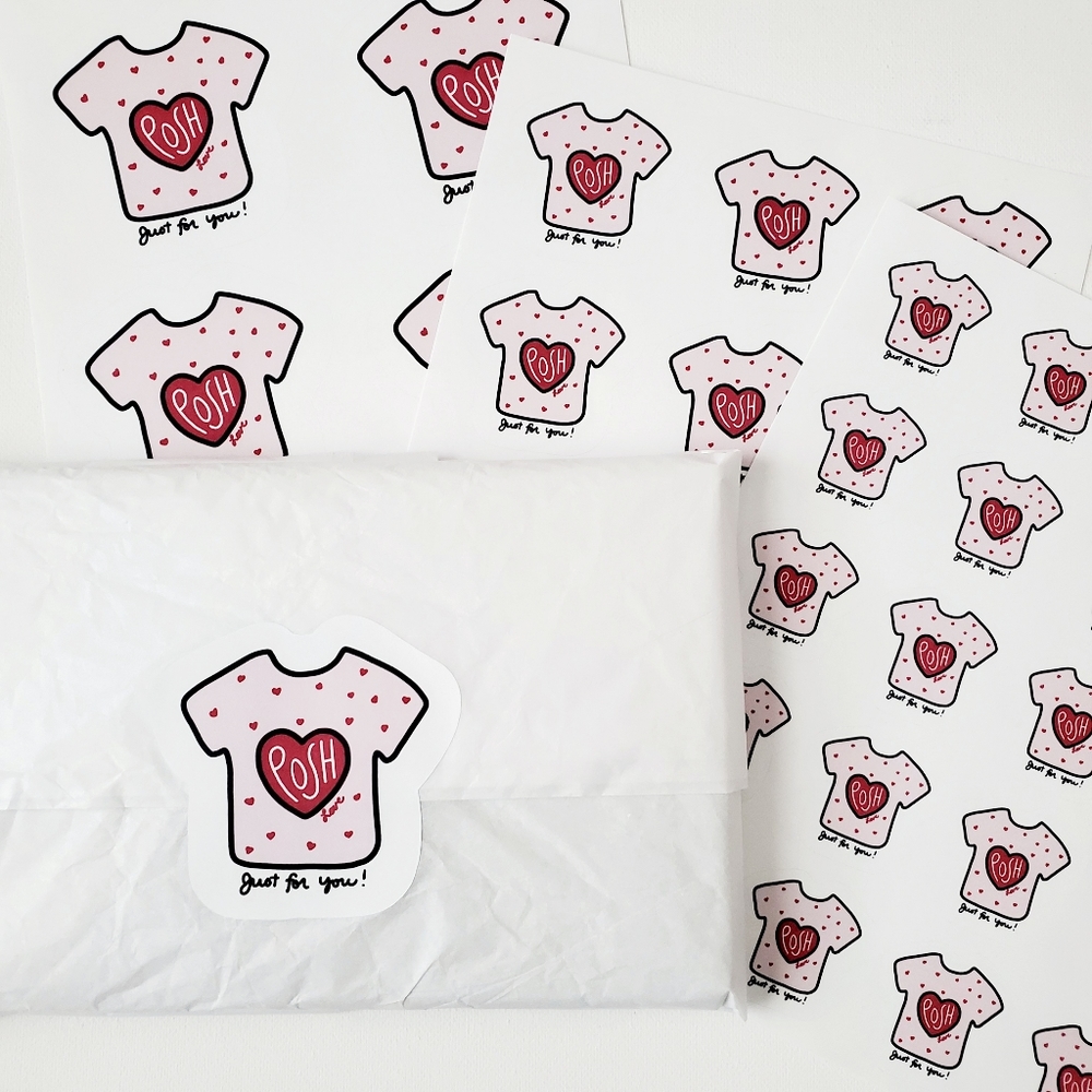 LB047 Posh Love T-shirt Sticker [Price Firm]